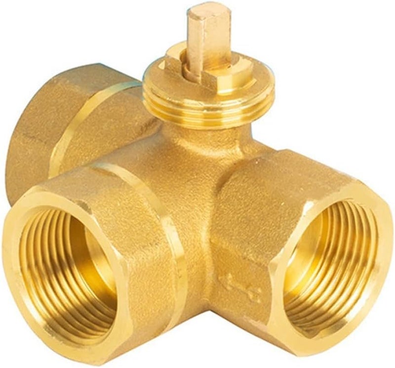 Brass Ball Valve Electric Threaded 3 Way DN15 For HVAC Fan Coil Heating Systems - Image 4