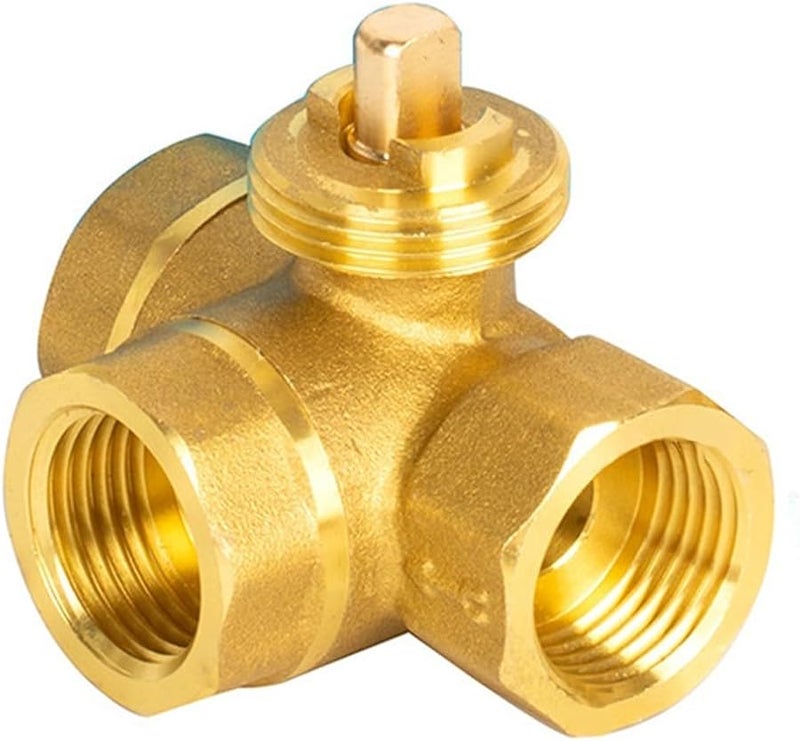 Brass Ball Valve Electric Threaded 3 Way DN15 For HVAC Fan Coil Heating Systems - Image 3