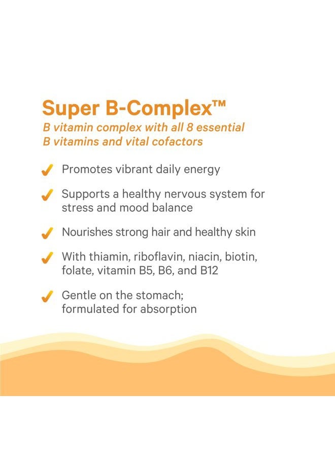 Pure Synergy سوبر ب-كومبلكس | فيتامين ب كومبلكس مصنوع من الأطعمة الكاملة العضوية | مكمل نباتي مع فيتامين ب12 الطبيعي، النياسين، وحمض الفوليك | لدعم الطاقة والتركيز والمزاج (60 قرص) - Image 4