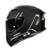HAX Force Aerodynamic Full Face Helmet for Street EBikes DOT ECE Certified Enhanced Dual Visor Adult Size Pinlock Ready Matte Black Gold XXL - Image 2