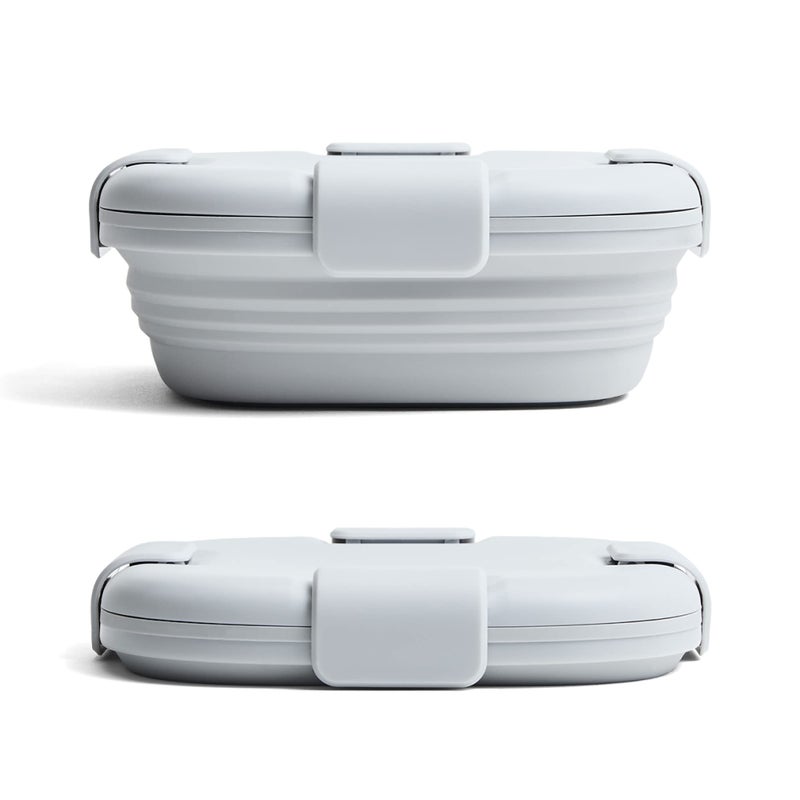 Stojo STOJO Collapsible Sandwich Box  24oz Reusable Food Storage Container Silicone Bowl for HotCold Food  Meal Prep Lunch Camping Hiking  Dishwasher Safe Set of 1 Cashmere 