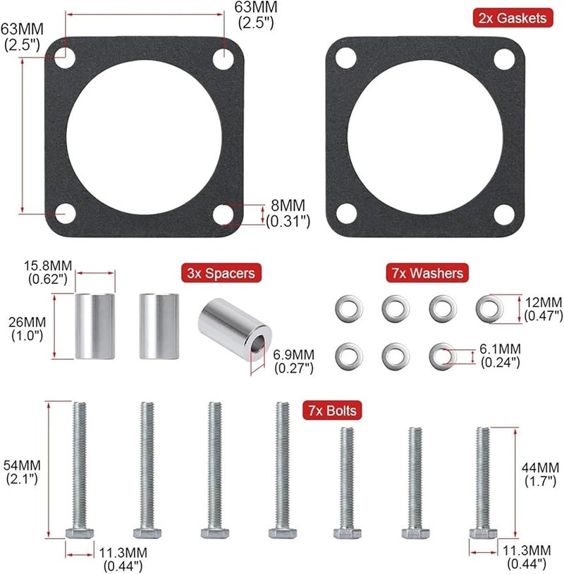 Blue Throttle Body Spacer For Jeep Wrangler TJ YJ Cherokee XJ 2 5L 4 0L Engine - Image 3