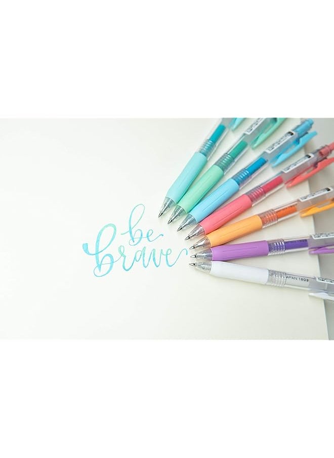 ZEBRA Pen Clip Retractable Gel Pen Fine Point 0.5Mm Milk Assorted Colors 8 Pack  - Image 4