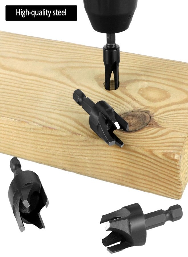 كيو دبليو او ار كي مجموعة مثقاب قاطع الخشب من QWORK، 8 قطع، تتضمن مقاسات 1/4 بوصة، 5/16 بوصة، 3/8 بوصة، 1/2 بوصة، ساق سداسية 1/4 بوصة - Image 5