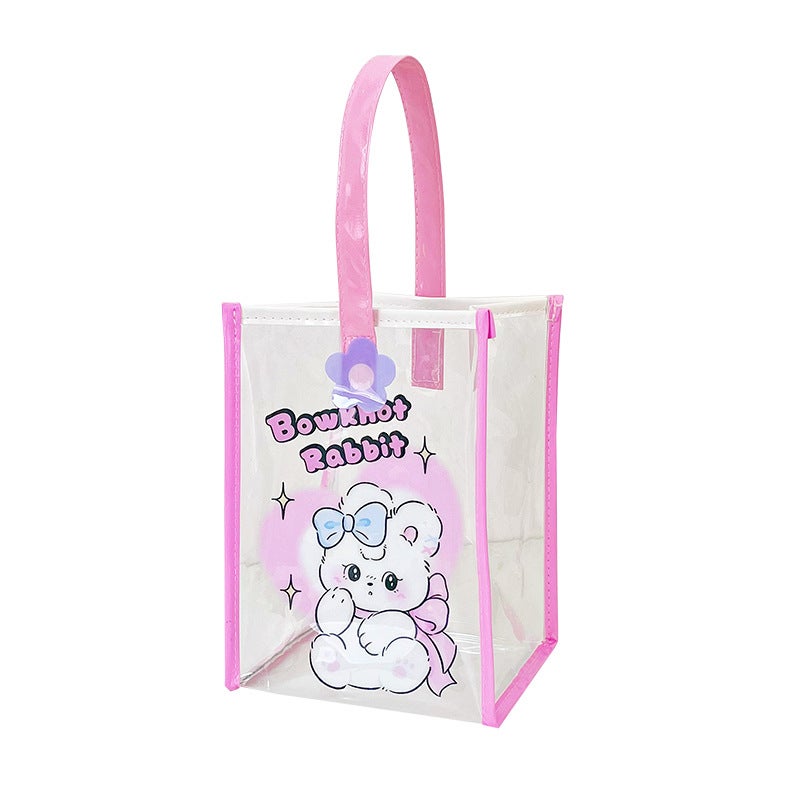 Honey Family Jelly Beach Bag Cute PVC Waterproof Tote - Image 5