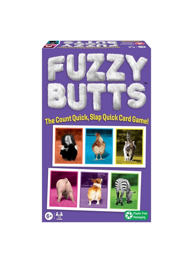 Winning Moves Games Fuzzy Butts Game: Fast-Playing Animal Themed Family Game for 2 to 6 Players, Ages 6+ - Image 1