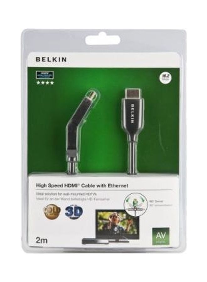 belkin HDMI TO HDMI 4K Cable 2M Black - Image 2