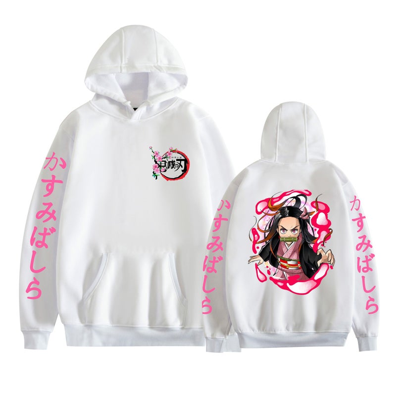 New Demon Slayer Ghost Extermination Blade Animation Surrounding Men'S And Women'S Hooded Sweats Loose Casual - Image 3