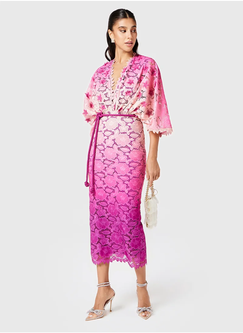 Threadz by Ajooni Floral Lace Dress
