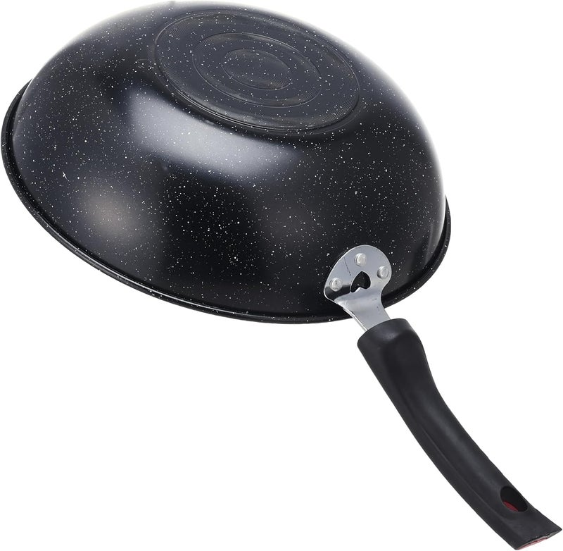 32cm Jumbo Wok Pan Nonstick Deep Skillet – Durable Steel Frying Pan for Everyday Cooking, Shawarma & Stir Fry – Large Capacity Cooking Pan with Smooth Non-Stick Surface - Image 1