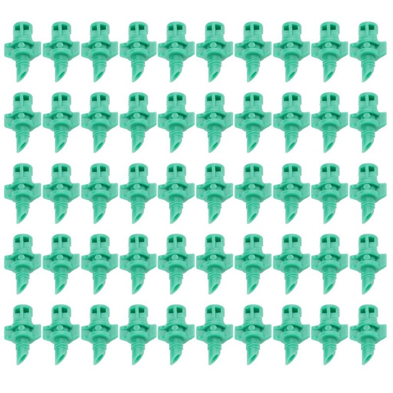 Ashu Supply Garden Watering 180 Degree Sprinkler Irrigation System Mini Spray Nozzle (Green), 50 Pieces - Image 3