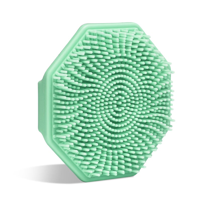 Sud ScrubÂ® Antimicrobial Silicone Face Scrubber, 1 Pack, Gentle Face Exfoliator for Sensitive Skin, Eco Friendly Facial Cleansing Brush, Exfoliating Face Brush for Men and Women (Mint) - Image 1