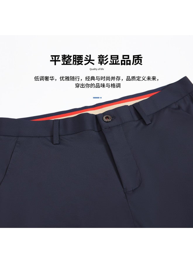 FOLUNSI premium Men's Casual Pants - Summer Straight-cut Lightweight Cool Business Trousers With Breathable Fabric - Image 5