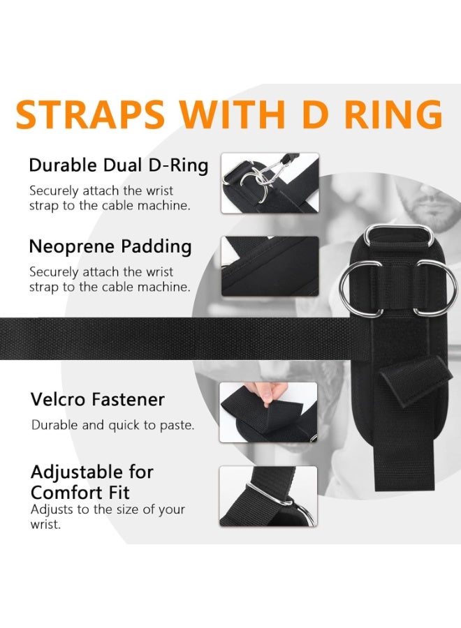 SYOSI Lifting Grips Straps, Weightlifting Wrist Supports with D-Rings, Professional Training Gear for Deadlifts, Pull-Ups, and Cable Exercises, Durable Gym Accessories for Men and Women (Black) - Image 3