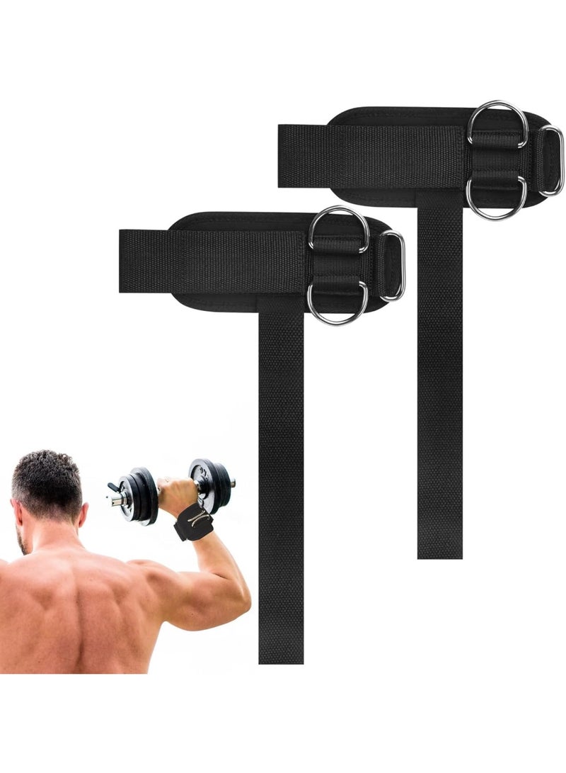 SYOSI Lifting Grips Straps, Weightlifting Wrist Supports with D-Rings, Professional Training Gear for Deadlifts, Pull-Ups, and Cable Exercises, Durable Gym Accessories for Men and Women (Black) - Image 1