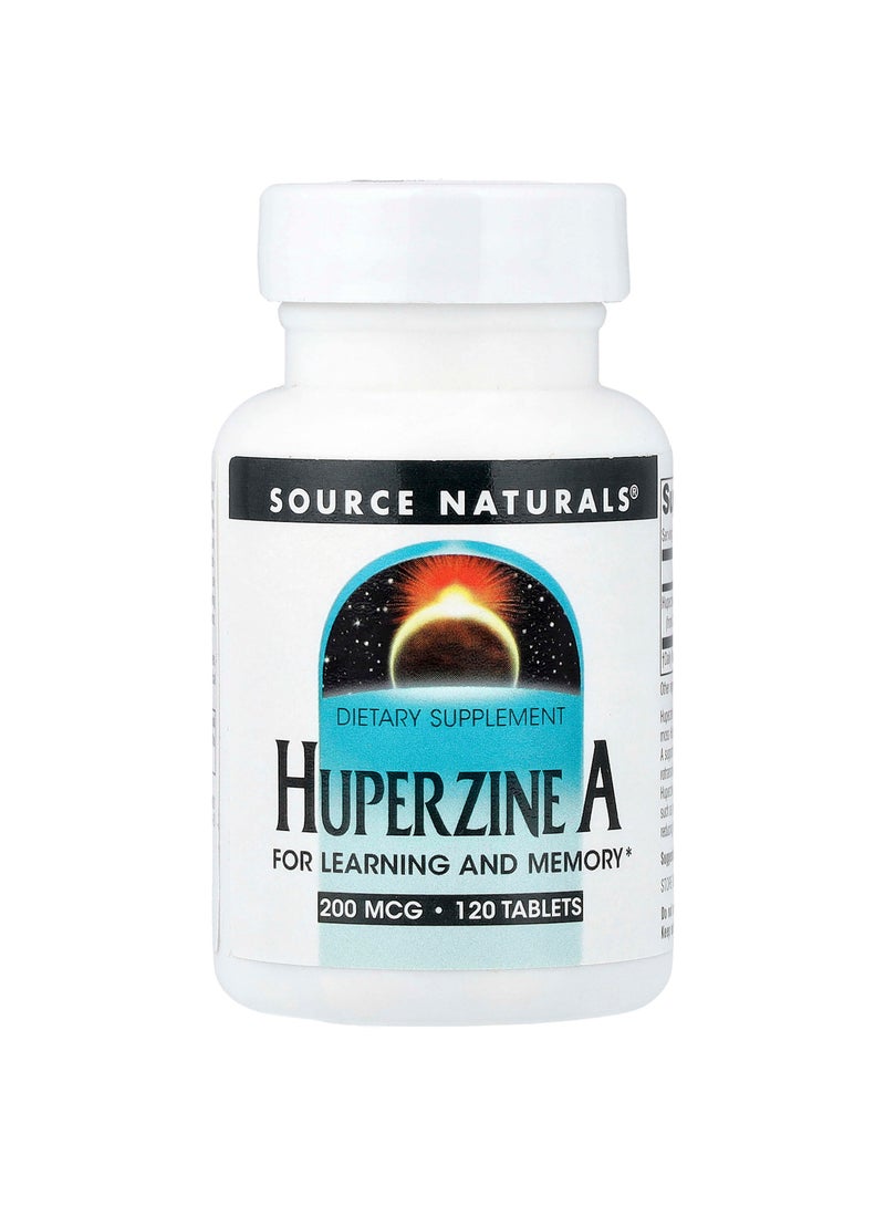 Source Naturals Huperzine A, 200 mcg, 120 Tablets