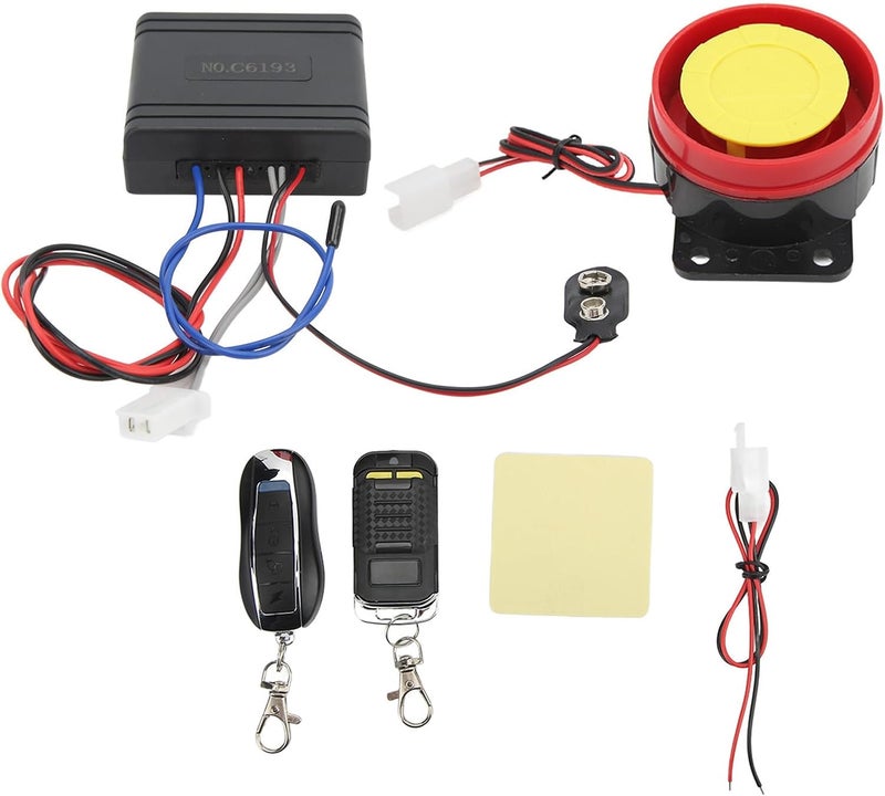 Keenso Motorcycle Alarm, ABS Wireless Vibration Motorcycle Alarm System 12V with 150m Remote Range, Anti Theft Security for Scooter Bike Riders Universal Fit - Image 2