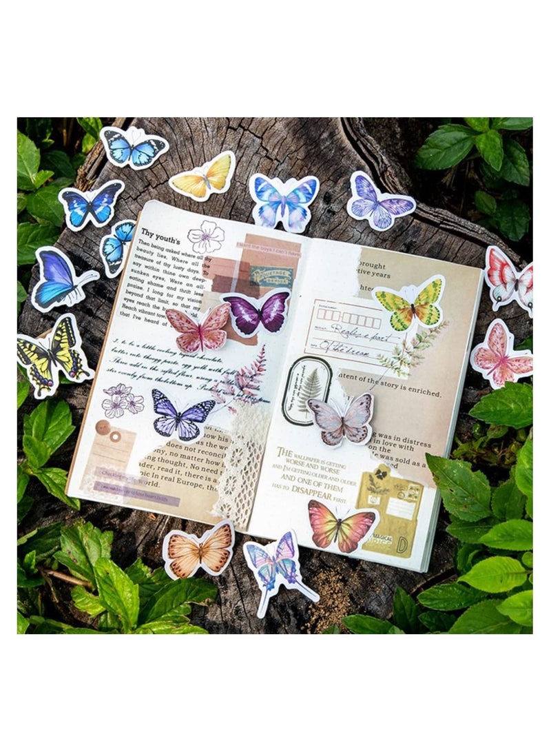 Excefore Scrapbook Stickers, 8 Packs 40 Pieces Each for Junk Bullet Water Bottles Laptop, Coated Paper Aesthetic Deco Stickers Journaling Supplies for Adults Kids-Butterfly Manor Series  - Image 3