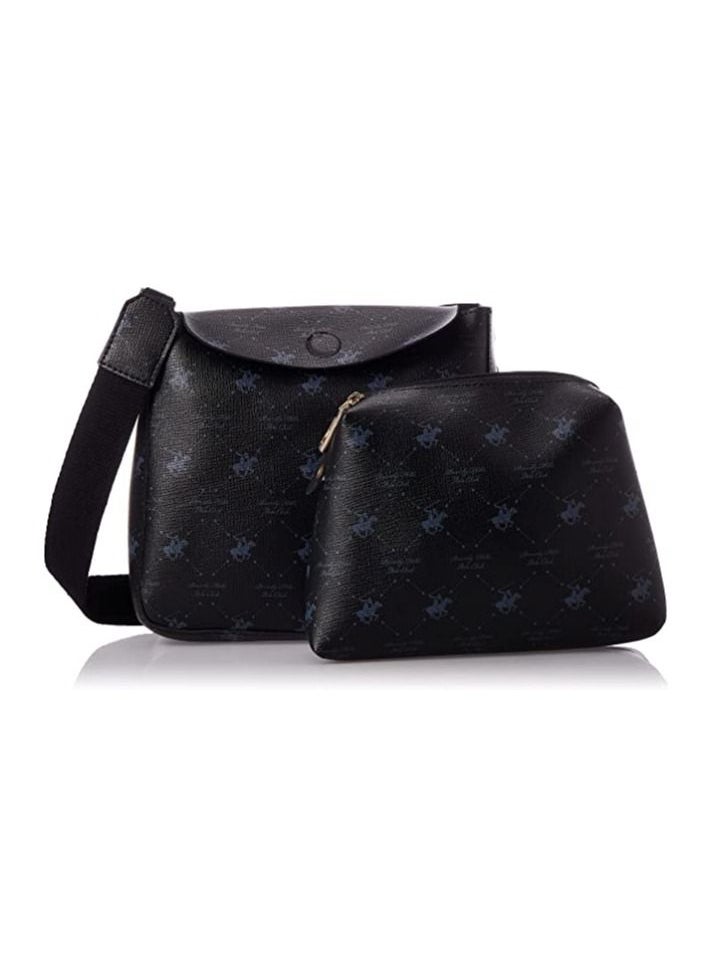 BEVERLY HILLS POLO CLUB - Beverly Hills Polo Club Women's bag Black Dark Blue - Image 1