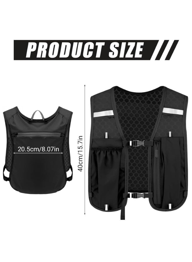 PAWSONIFY Running Vest, Reflective Hydration Backpack Lightweight Athletic Wear for Women Men Hiking Cycling Climbing Camping Biking Jogging Trail Race - Image 2