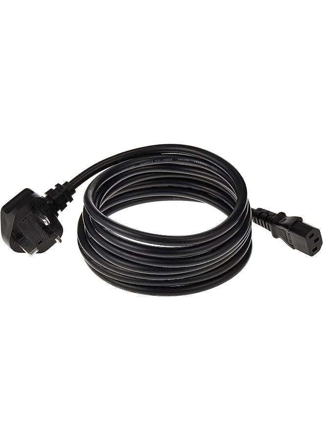 ECVV [1.8-Meter/ 6-Feet] Power Cord, Desktop Power Cable with Pure Copper Wire, 3 Pin Connector, For Computers, TVs, Monitors, Replacement Power Cord - Image 3