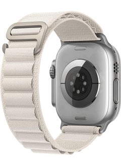 Generic For Apple Watch Ultra Strap Iwatch Alpine Nylon Loop Strap In Stock-Color:Green 38/40/41mm  - Image 5