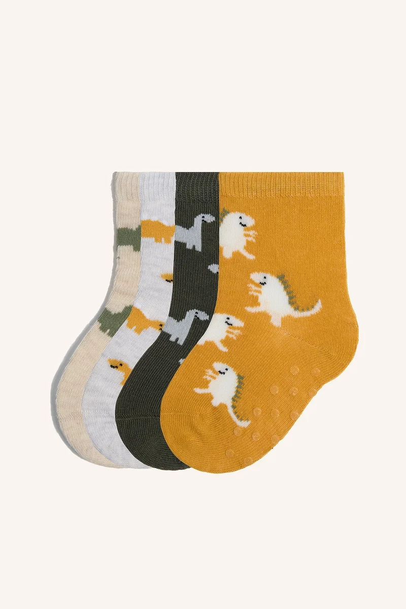 ديفاكتو Babay Boy Seamless 4 Piece Cotton Long Socks