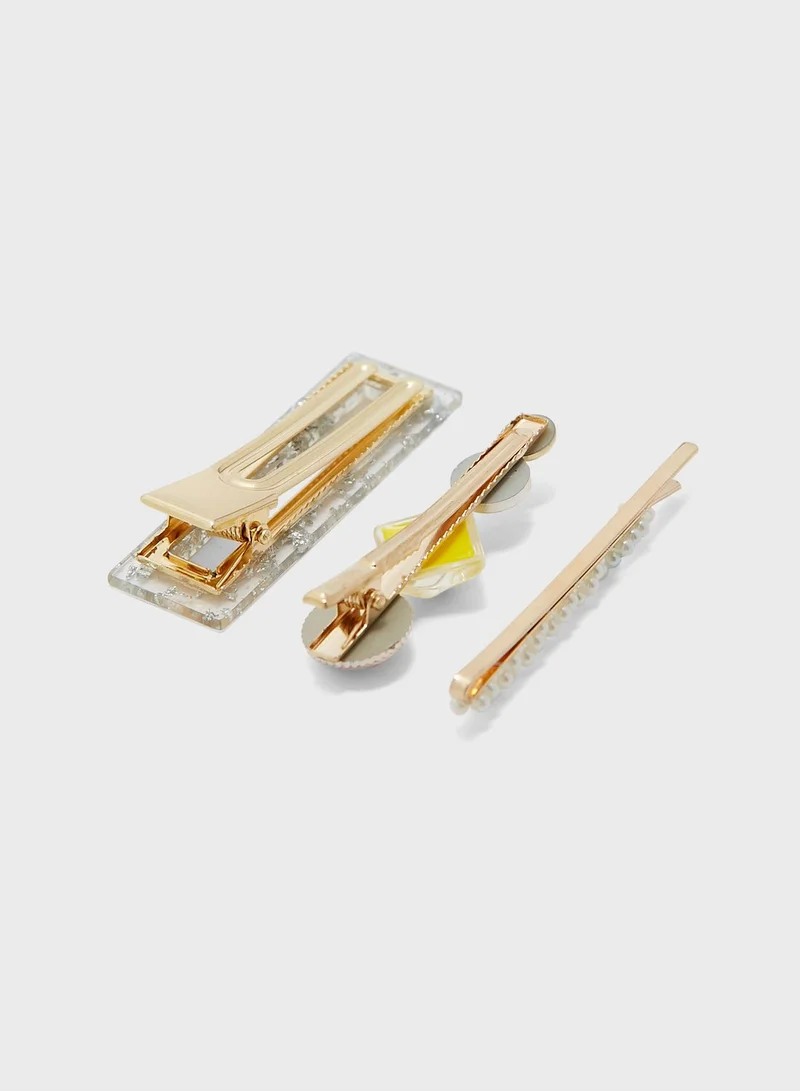 PIECES Pcjanna J 3 Pack Hairclip