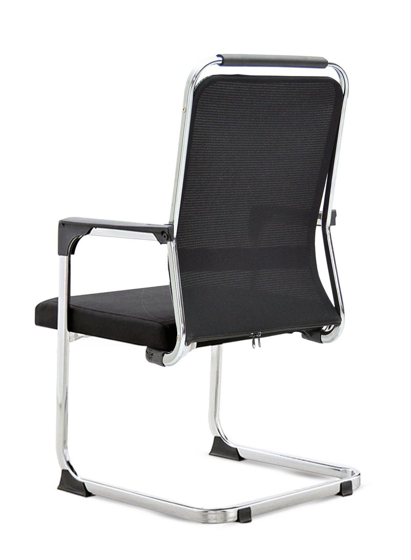 Multi Home Furniture Best Mesh Visitor Chair MH-131V-BLACK Ergonomic Computer Desk Chair For Office And Gaming With Back And Lumbar Support - Image 5