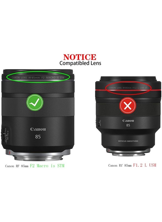 HUIPUXIANG ET-77 Lens Hood for Canon RF 85mm F2 (Not for 1.2L) Macro is STM Lens on EOS R6 R6 Mark II R5 RP R Camera Accessories, 67mm Lens Hood  - Image 2