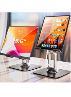 For iPad Stand Holder Adjustable Tablet Stand for Desk, Portable Stand Tablet Holder Travel Home Office 2024 iPad Pro Essentials for Table Mount/PS/Switch iPhone