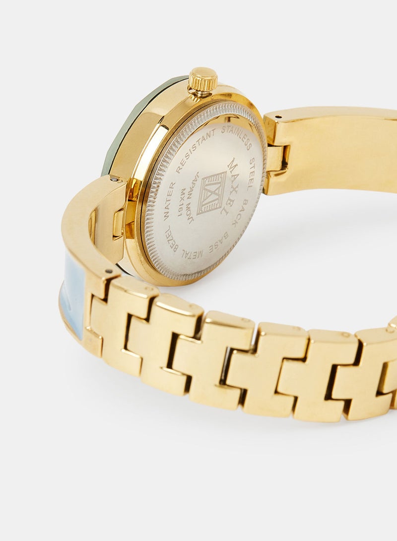 Maxel ساعات يد أنالوج نسائية أنيقة ومقاومة للماء MX255 - 28 مم - Image 4