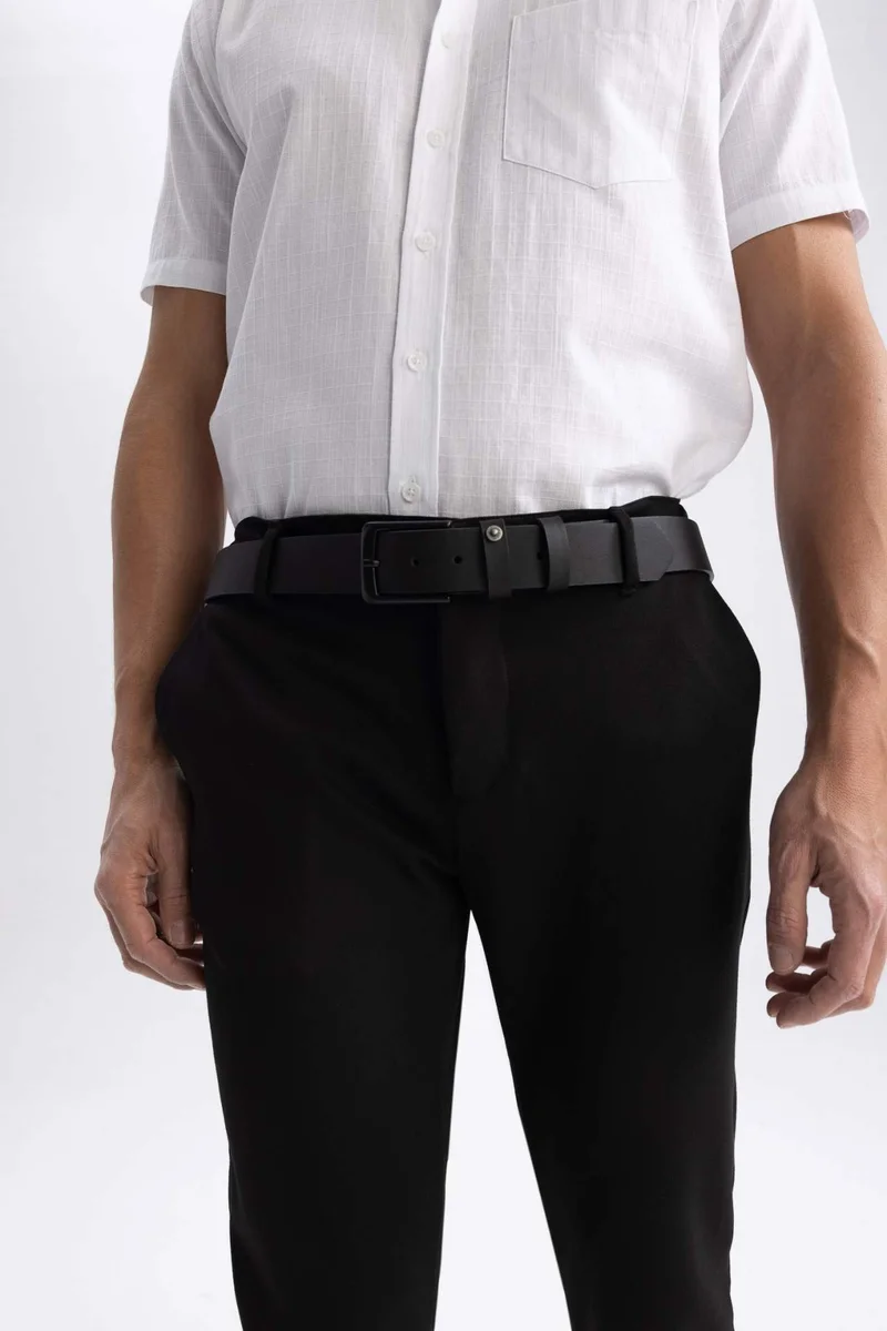 ديفاكتو Faux Leather Belt