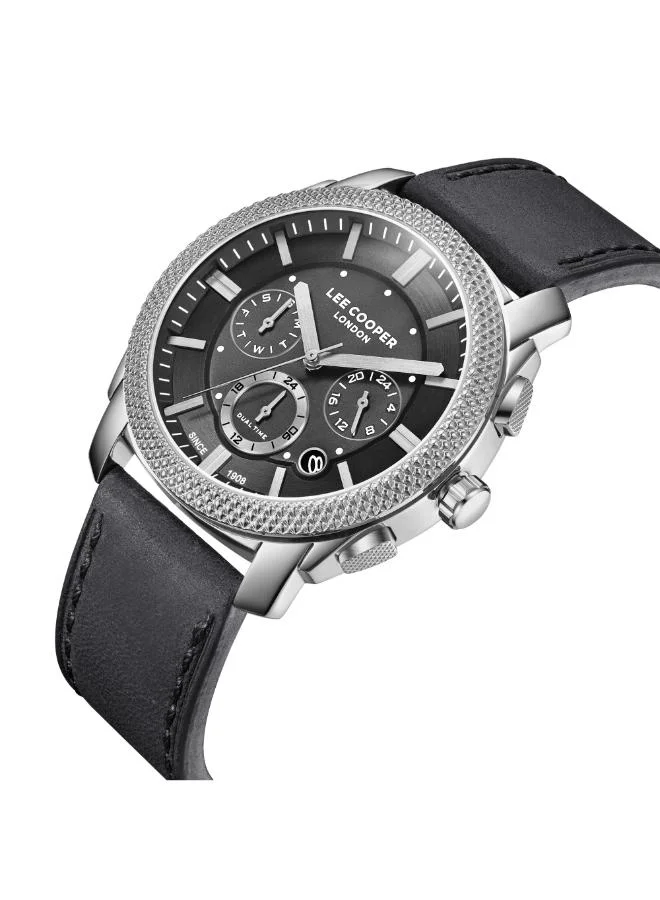 Lee Cooper Men's Leather Multi Function Watch LC08178.399 - 42 mm