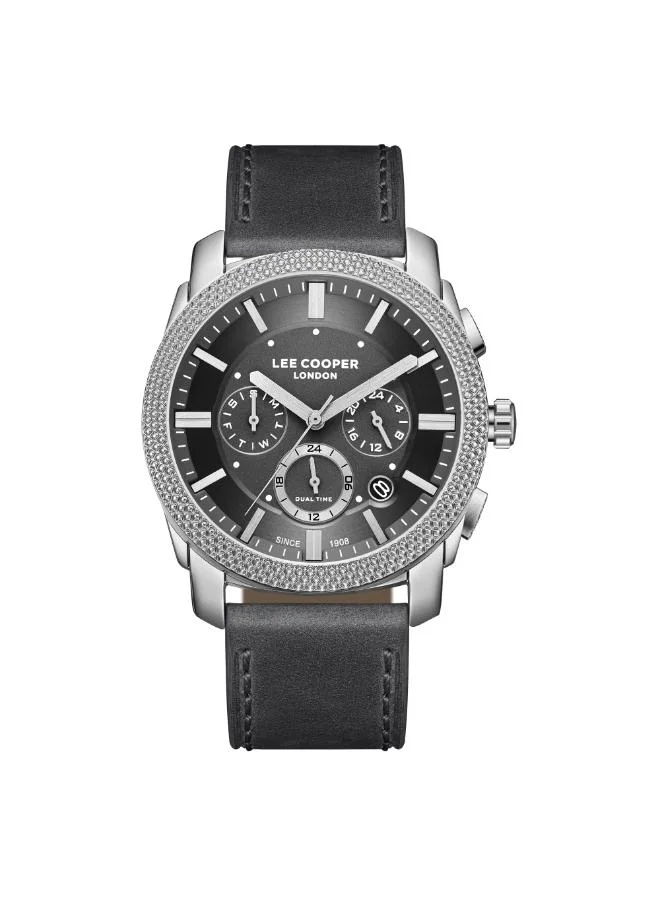 لي كوبر Men's Leather Multi Function Watch LC08178.399 - 42 mm