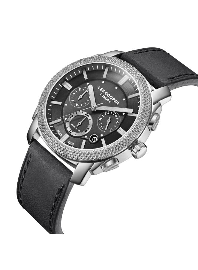 لي كوبر ساعة جلدية رجالية متعددة الوظائف . -  مم - Image 2