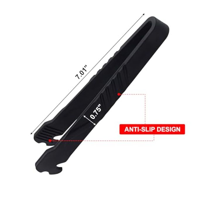 KIBBEH Multifunctional Rack Push and Pull Tool Ideal Oven Rack Tool for Toaster, Air Fryer, Convection Oven (Black) - Image 3