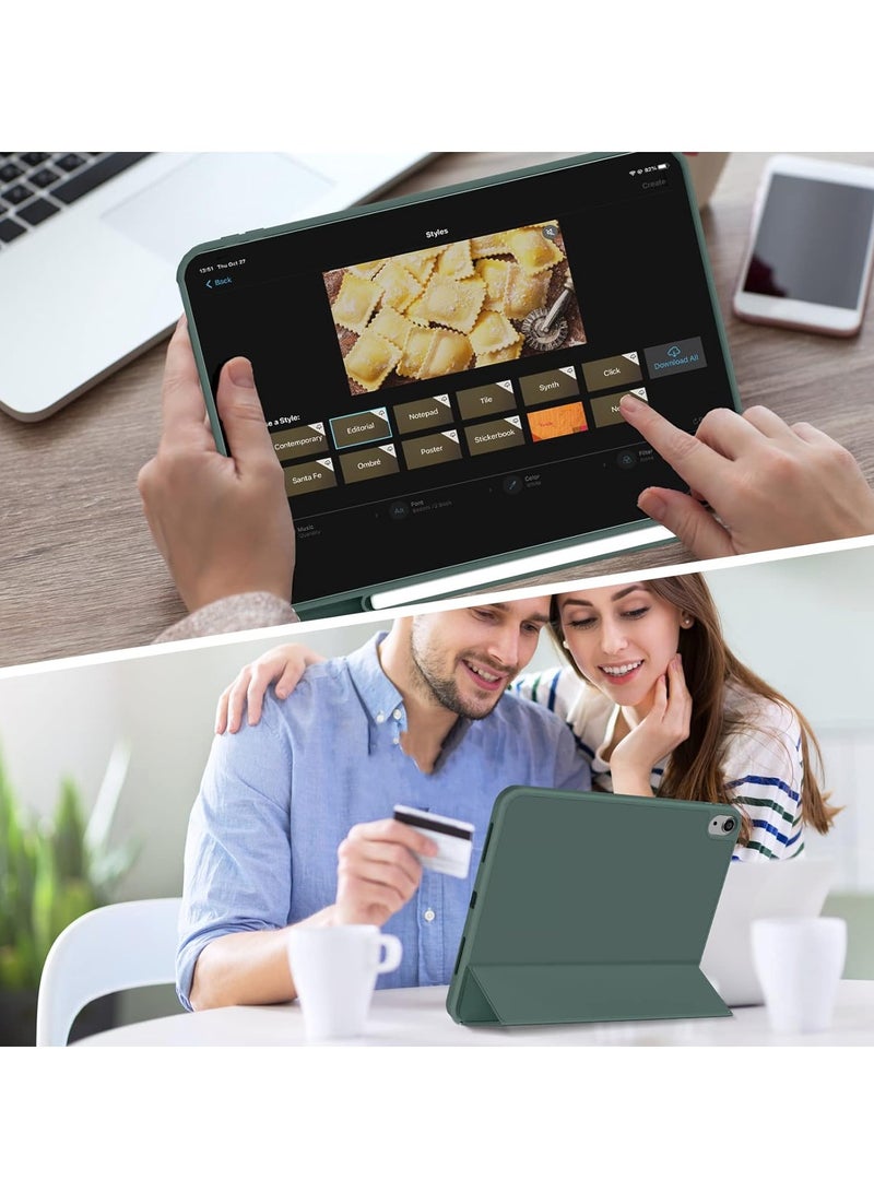 MIGOFAST Compatible with iPad 10th Generation Case 10.9 Inch 2022 with Pencil Holder, Slim Trifold Stand Protective Cover with Soft TPU Back for iPad Case 10th Generation, Auto Sleep Wake - Image 2