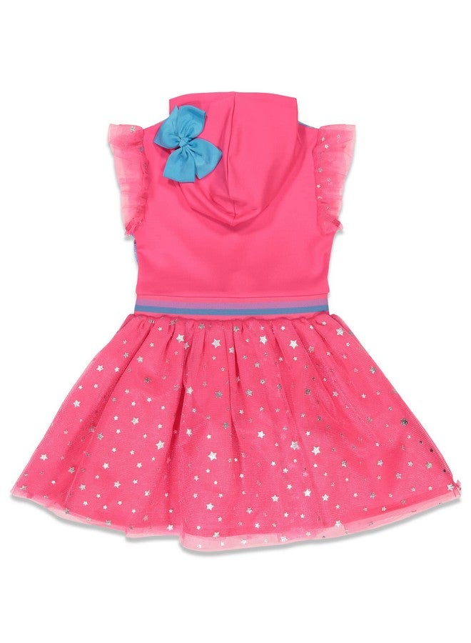 JoJo Siwa Girls Hooded Flutter Sleeve Costume Dress with Bow - Image 2