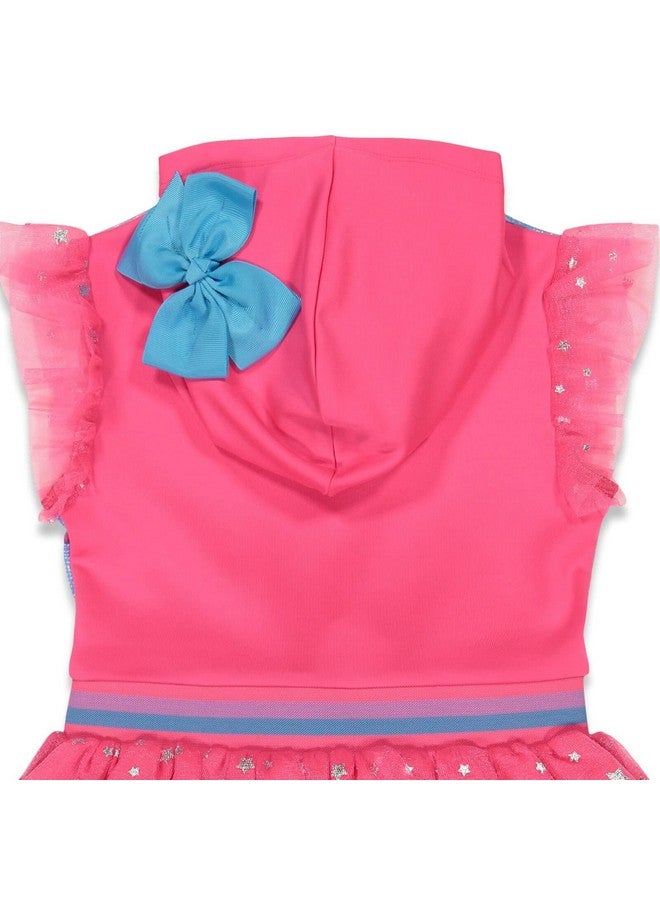 JoJo Siwa Girls Hooded Flutter Sleeve Costume Dress with Bow - Image 5