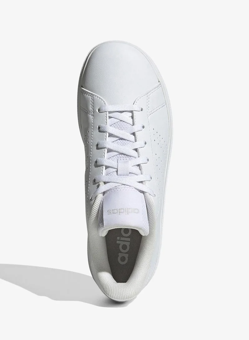 Adidas White Youth Advantage Base 2.0  | Best Price UAE