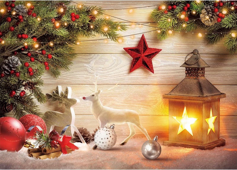 BPA 7x5ft Christmas Fireplace Backdrop - Image 2