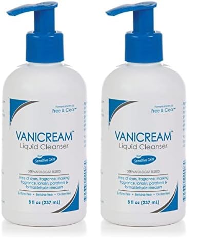 Vanicream Liquid Cleanser  8 fl oz  Unscented GlutenFree Formula for Sensitive Skin Pack of 2