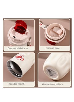 Excefore Smart Coffee Thermos, Insulated Tumblers with Leak-Proof Lid and Sling, Coffee Thermos with Temperature Display, Portable Hot and Cold Stainless Steel Coffee Mugs, for Keep Hot,Ice Coffee,Tea  - Image 5