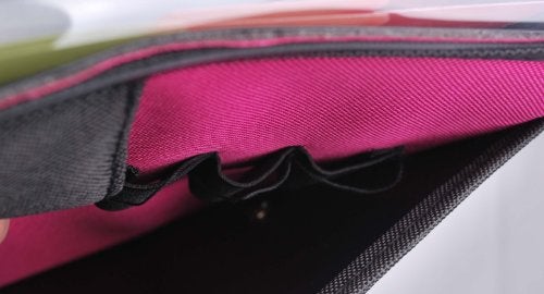 Filexec Soft Touch Padded Canvas Window Expanding File, 13 Pockets, 1 Pack, Hot Pink (46222-3) - Image 3