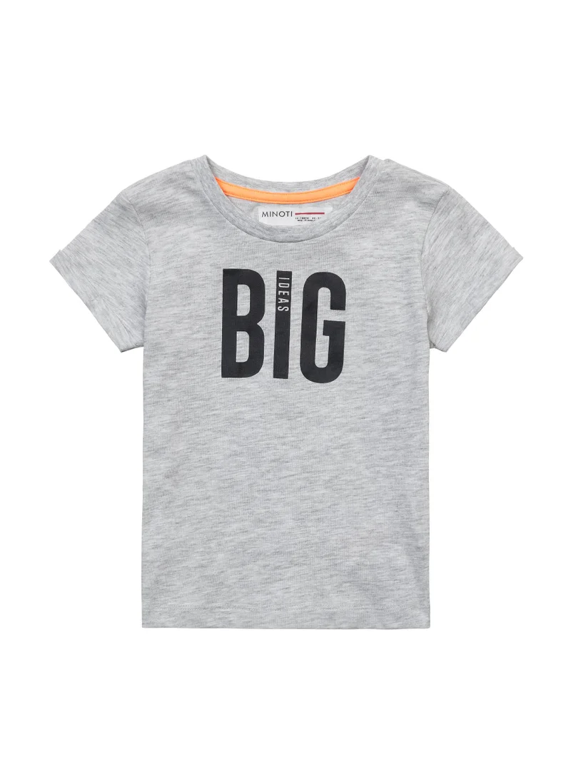 مينوتي Kids Boys  Roll Sleeve T-Shirt With Print