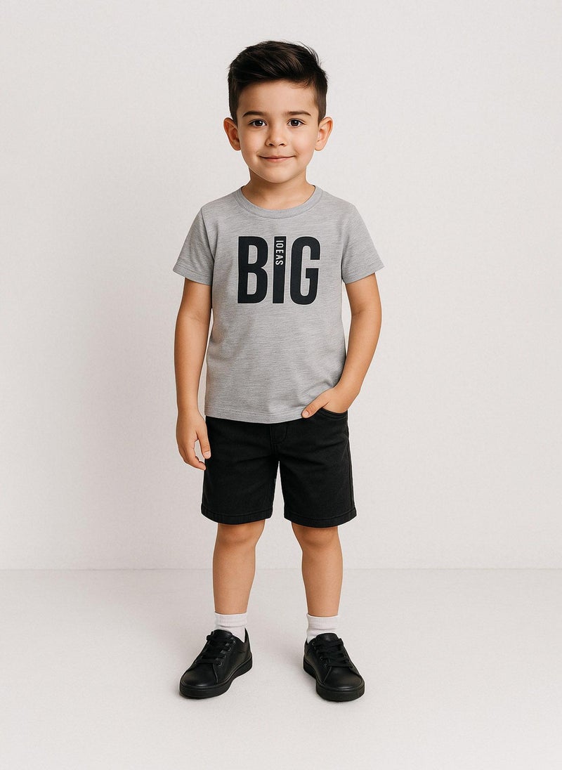 MINOTI Boys Printed T-Shirt with Short Sleeves - Image 1