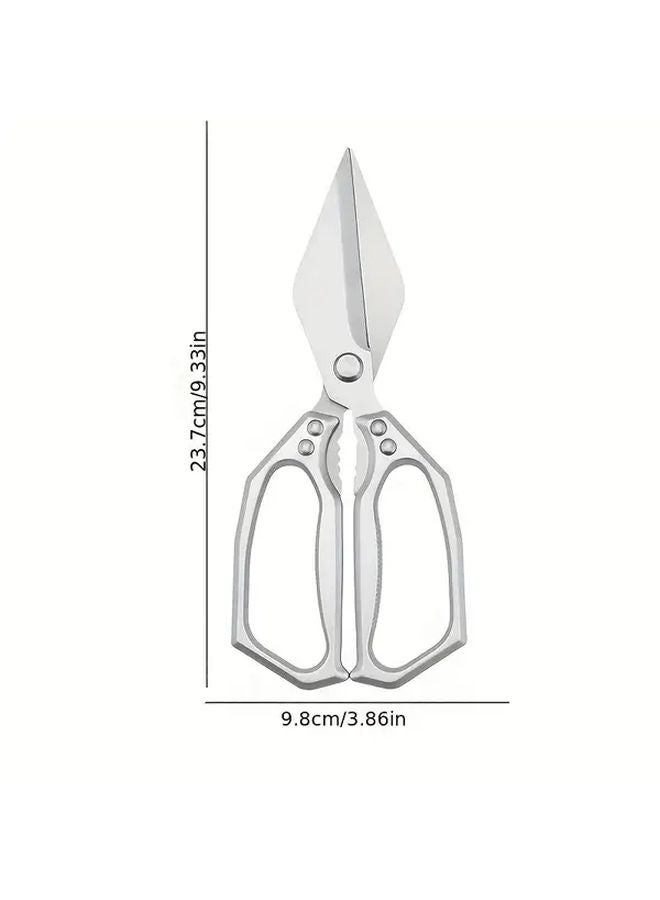 Red Poultry Shears Stainless Steel Kitchen Scissors For Meat Fish Bone Cutting - Image 4
