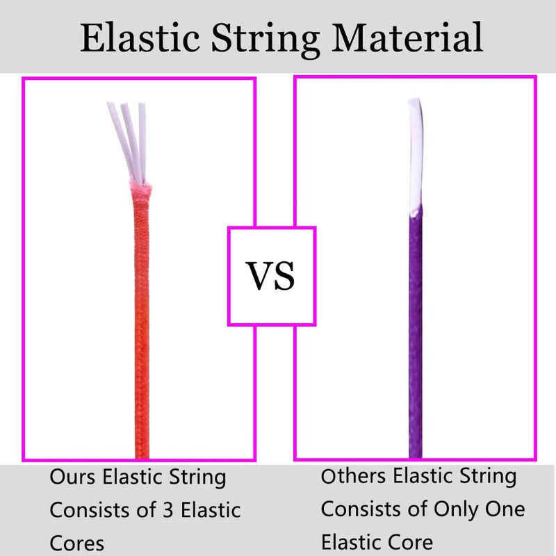 LUSTEMBER 1mm Stretchy Bracelet String, Sturdy Rainbow Elastic String Elastic Cord for Jewelry Making, Necklaces, Beading and Crafts - Image 2