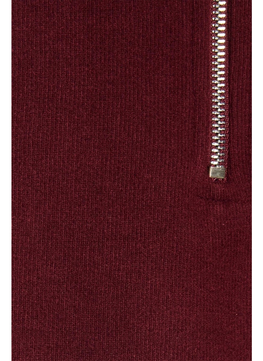 Relax Fit Comfortable Cut Cotton Half Zipper Burgundy Stand Collar Sweatshirt - pzsku/Z47AC22EFD4300B5CFB3FZ/45/_/1728912151/d4ffa1f6-b544-41ea-9fa0-a23f6e9c8c8e